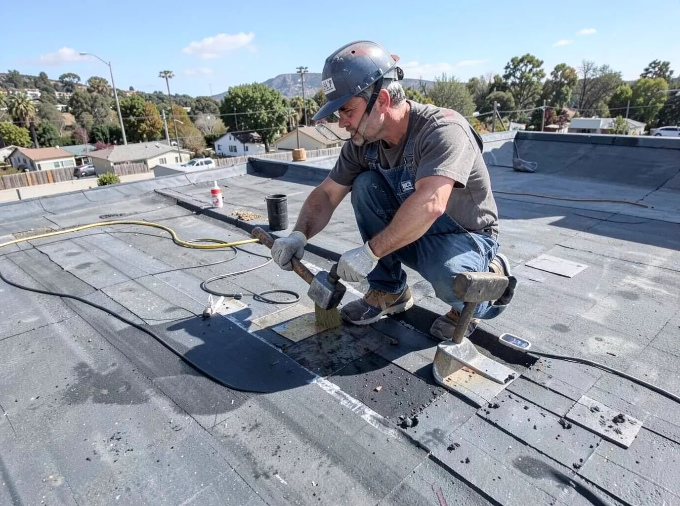 Flat / Low-Slope Roof Leak Repair in Vista